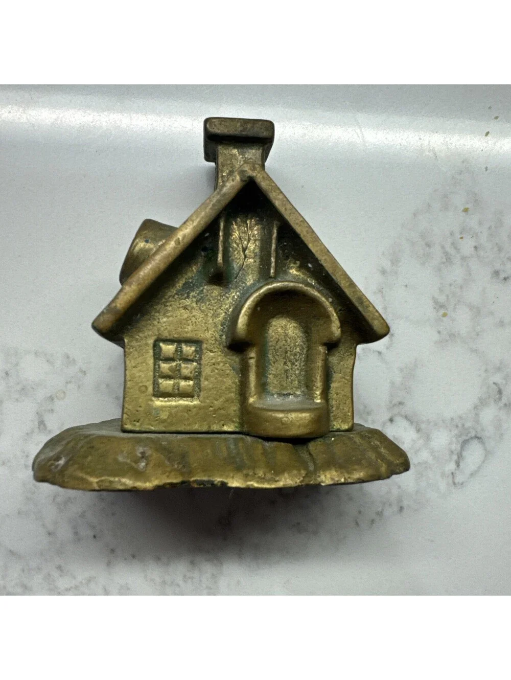 vintage cast brass cottage house